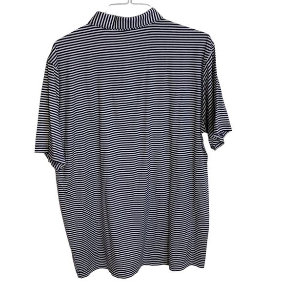Peter Pillar Navy and white striped polo men's xl - Picture 4 of 6